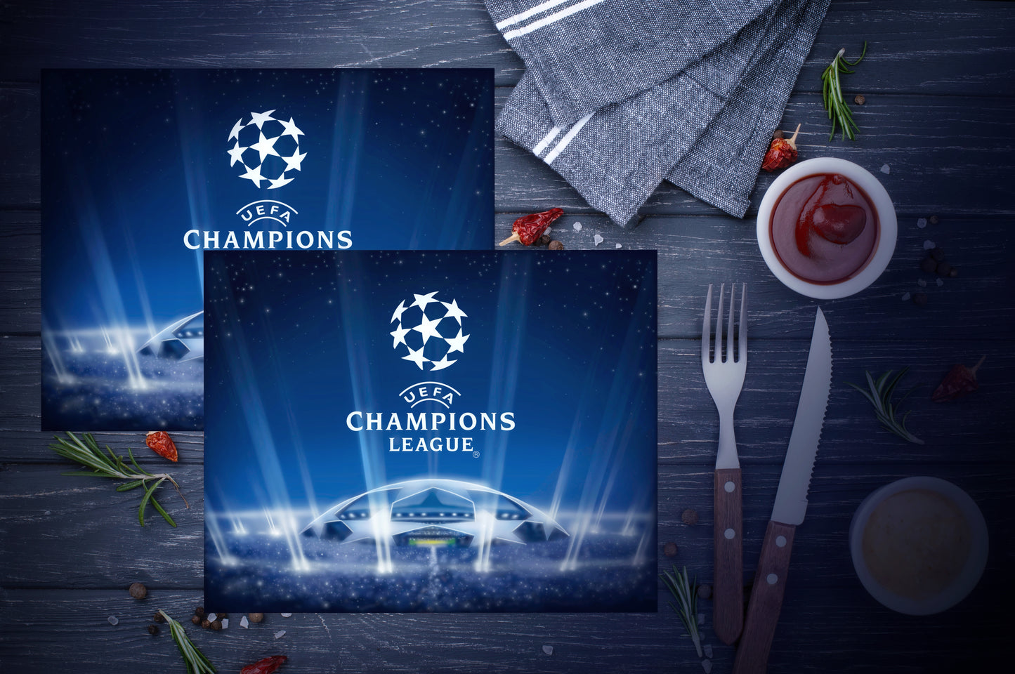 Set of 4 Placemats Champions League